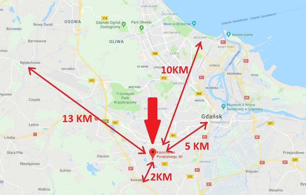 Apartament Familijny Gdansk 3 Rooms 64M2 Esterno foto